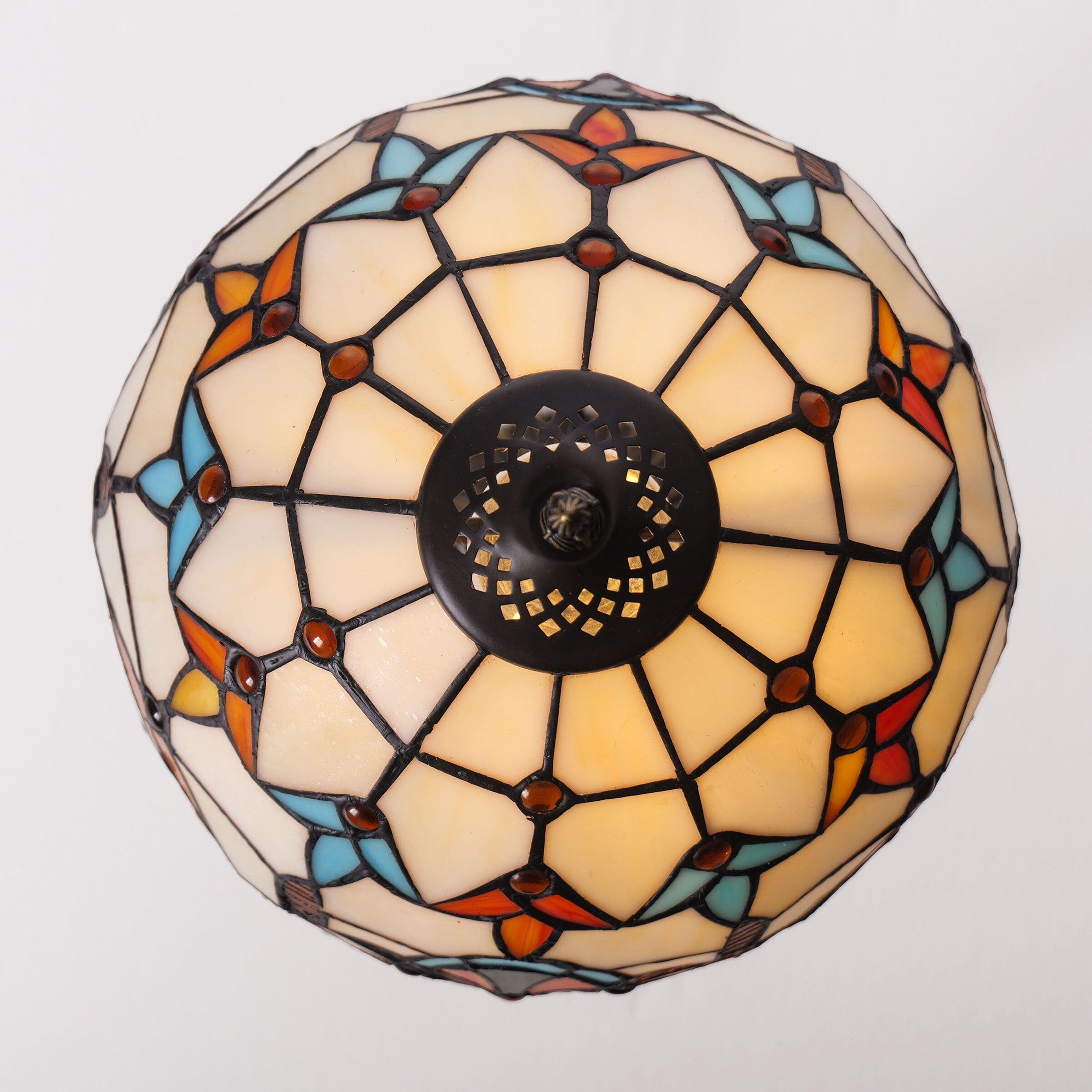 Lightsion Tiffany Table Lamp | Handcrafted Stained Glass Butterfly Series Lightsin UK 