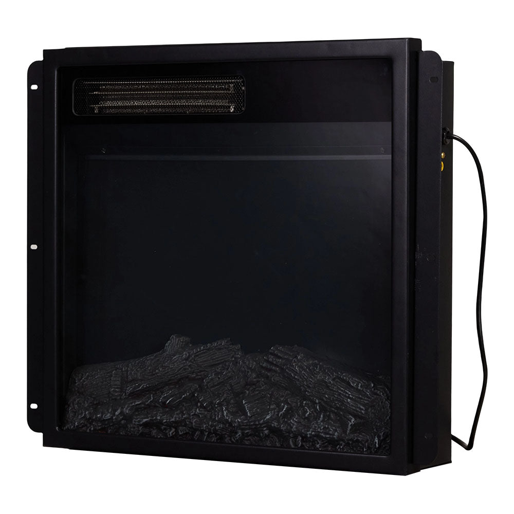 Smallbee Fireplace Cabinet with 18inch Electric Fire | Touchscreen-enabled, remote-controlled, timer-operated