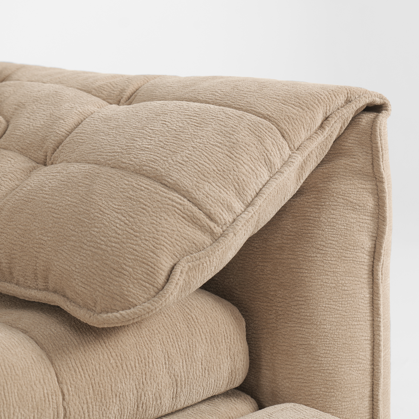 Cloud Elephant Ears Folding Corner Sofa Bed with Storage