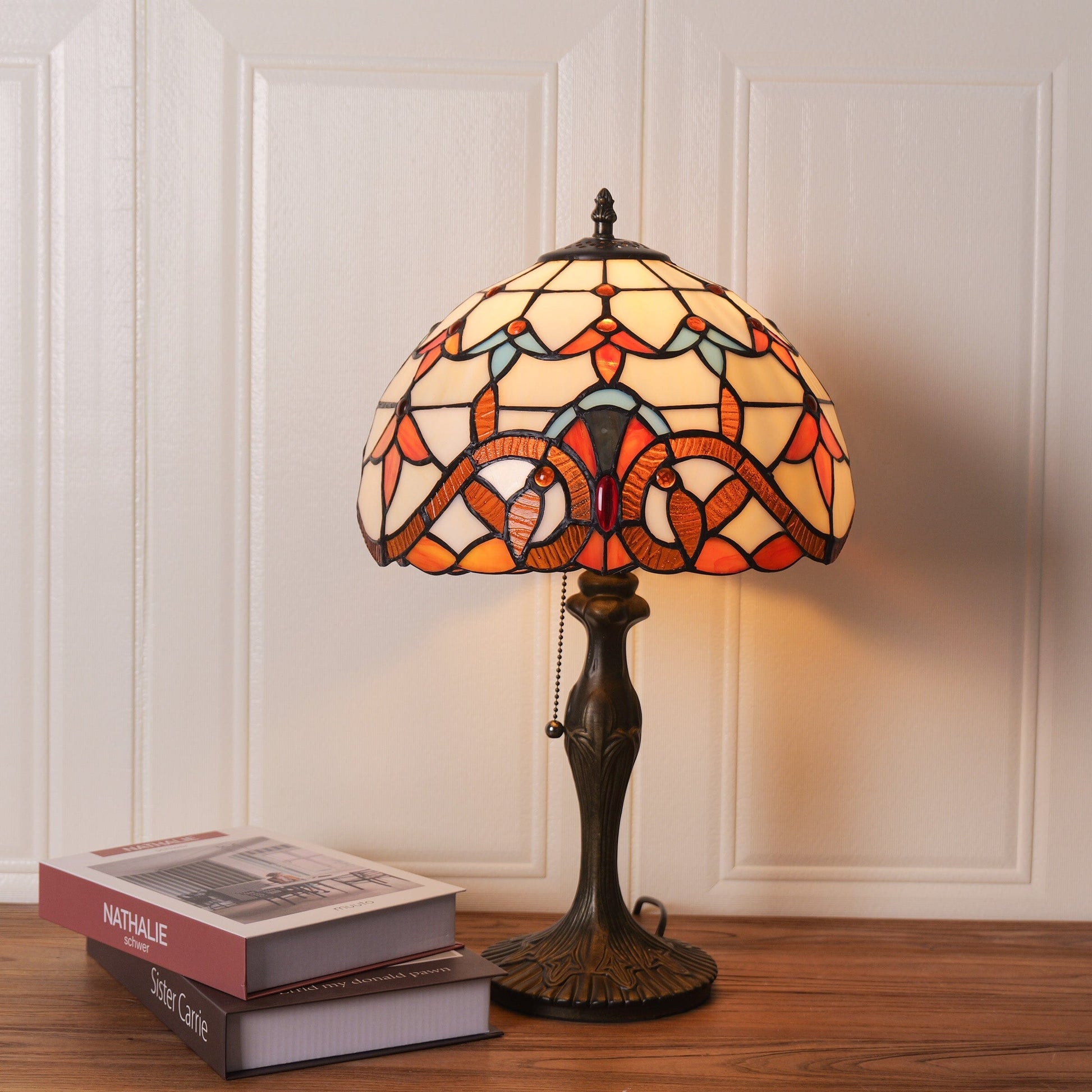 Lightsion Tiffany Table Lamp | Handcrafted Stained Glass Butterfly Series Lightsin UK 