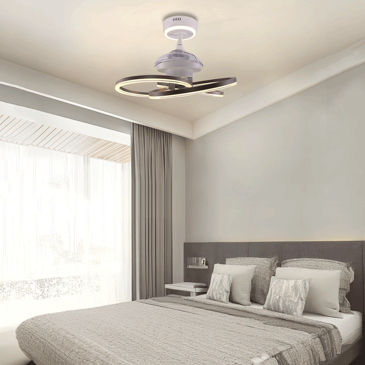 Lightsin Ceiling Fan with Light Quiet Copper Aluminum Fan Light with Remote Timer Control Lightsin UK 