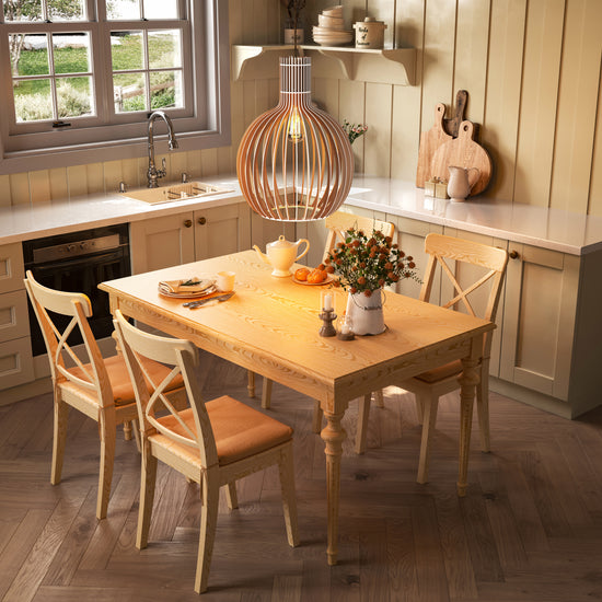 Shadome-Scandinavian LED Wooden Birdcage Pendant Light