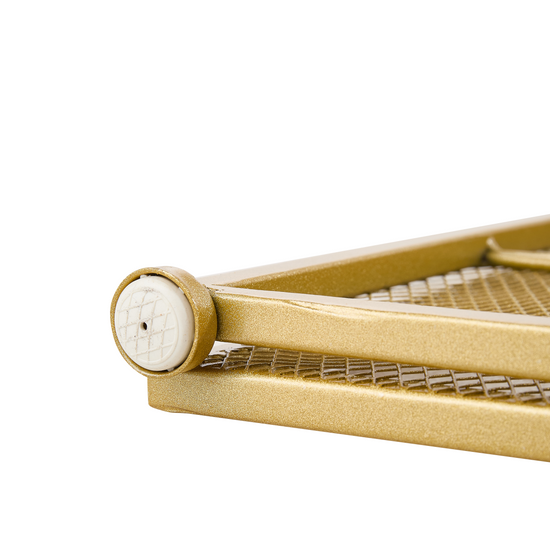 Smallbee Iron Fireplace Screen Gold Powder Coated – 122x2.3x77.5cm