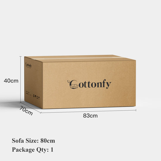 Cottonfy Cat-Scratch Resistant Fabric Elephant Ears Style Corner Sofa