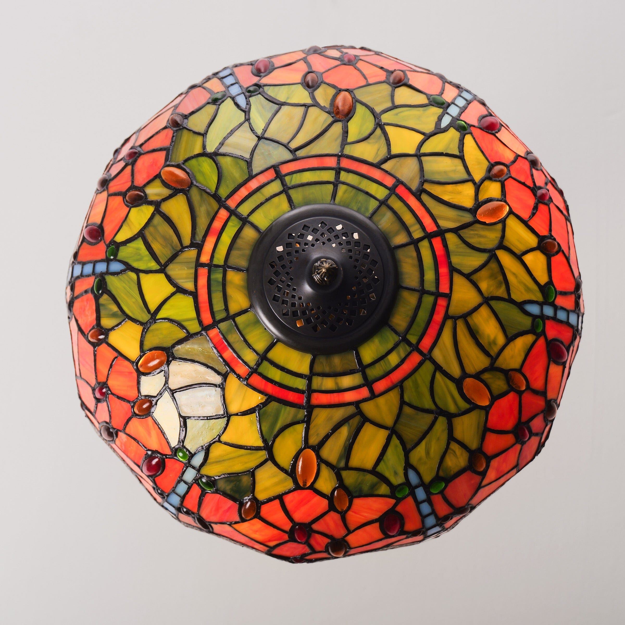 Lightsin Tiffany Table Lamp | Handcrafted Stained Glass Dragonfly Series Blue Dragonfly Lightsin UK 