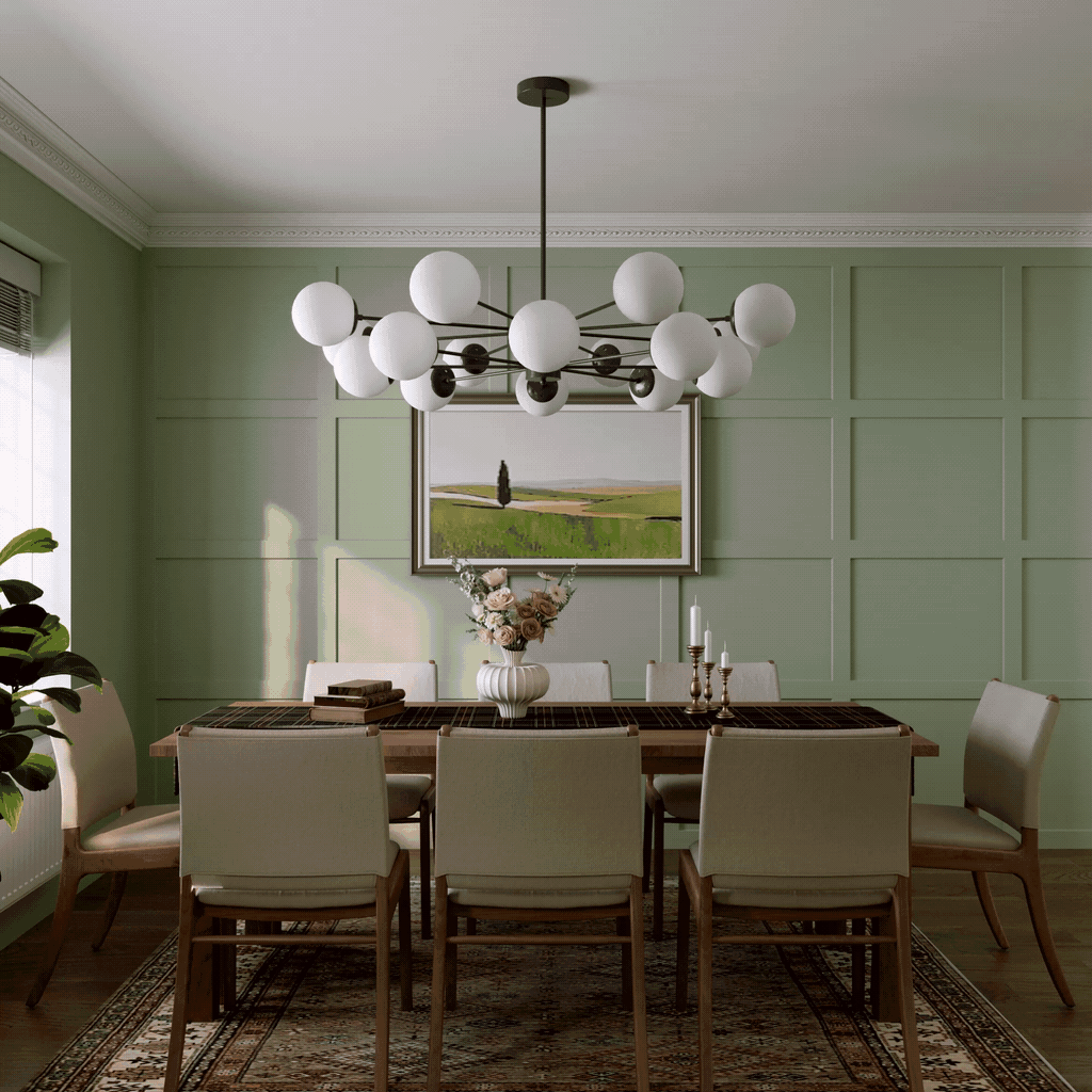 Cumulus - Modern Metal Chandelier Tubular Design Chandelier with LED White Shade