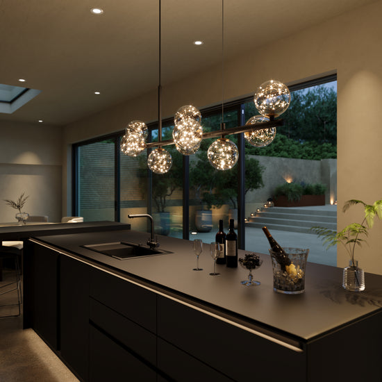 Cumulus - Modern Metal Chandelier with LED Starry Sky Effect