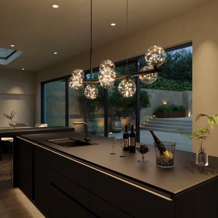 Cumulus - Modern Metal Chandelier with LED Starry Sky Effect