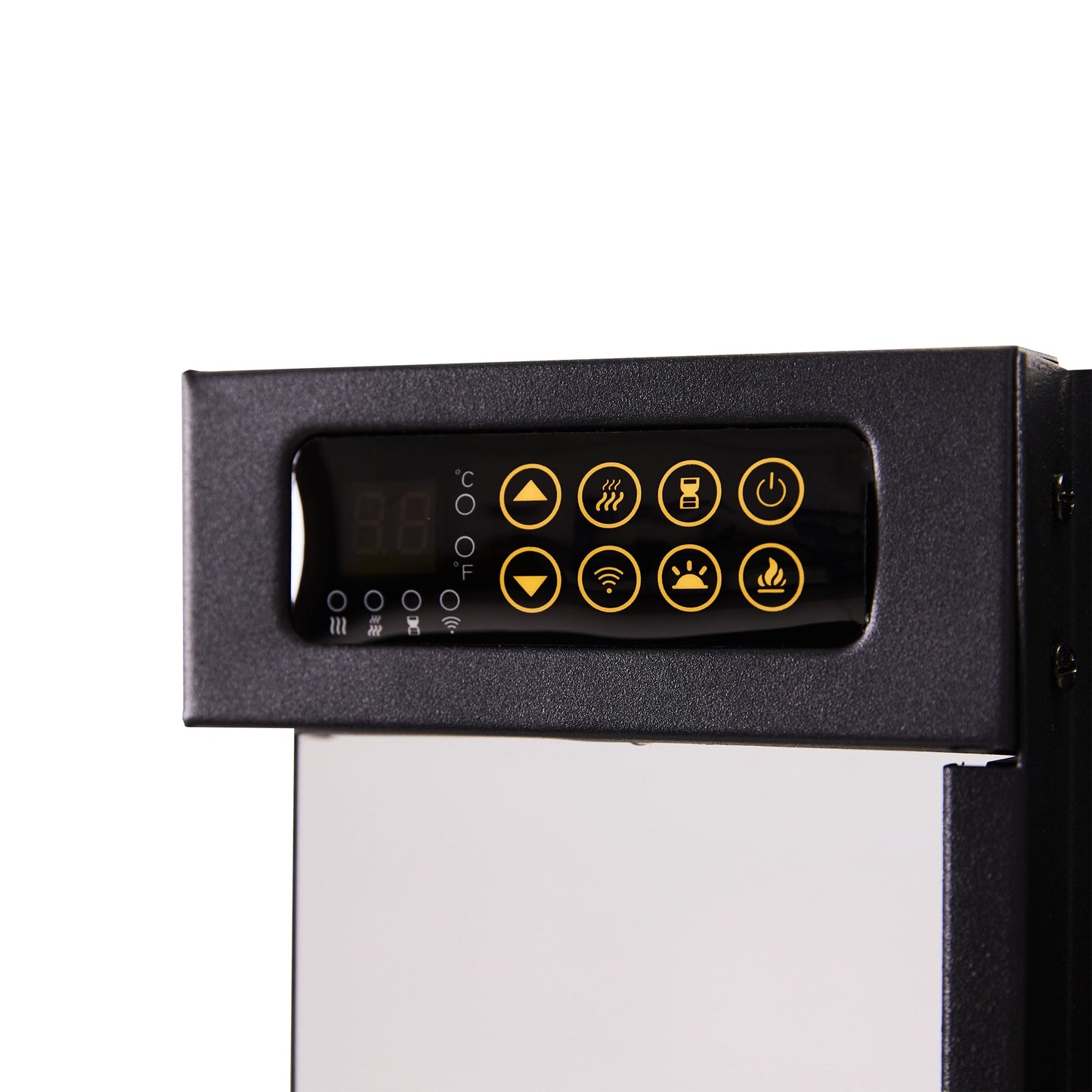 Smallbee 42/48/56/72inch 3-Sided Black/White Electric Fireplace with Remote Control, WiFi Function, Adjustable LED Flames and Heating Modes