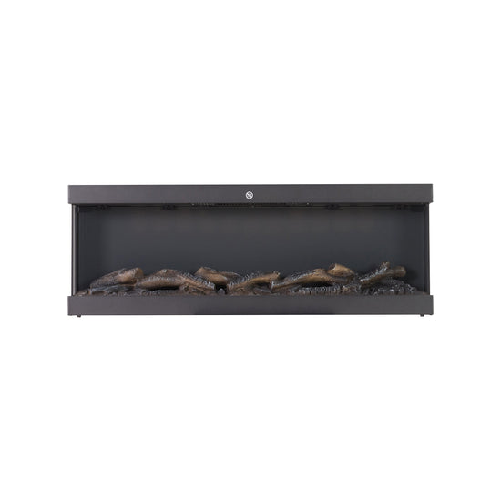 Smallbee 42/48/56/72inch 3-Sided Black/White Electric Fireplace with Remote Control, WiFi Function, Adjustable LED Flames and Heating Modes