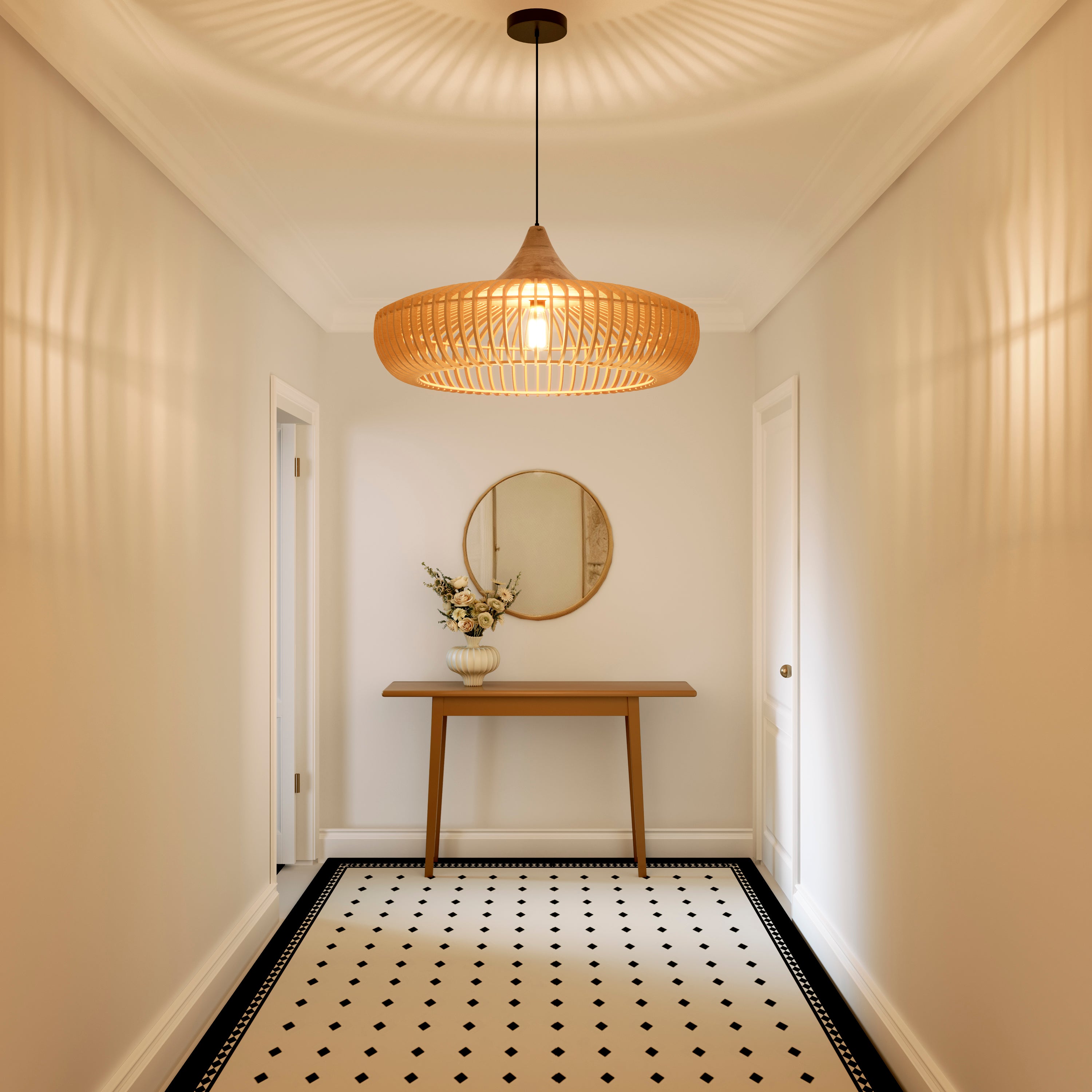 Shadome-Handcrafted Wooden Kitchen Pendant Light Fixtures