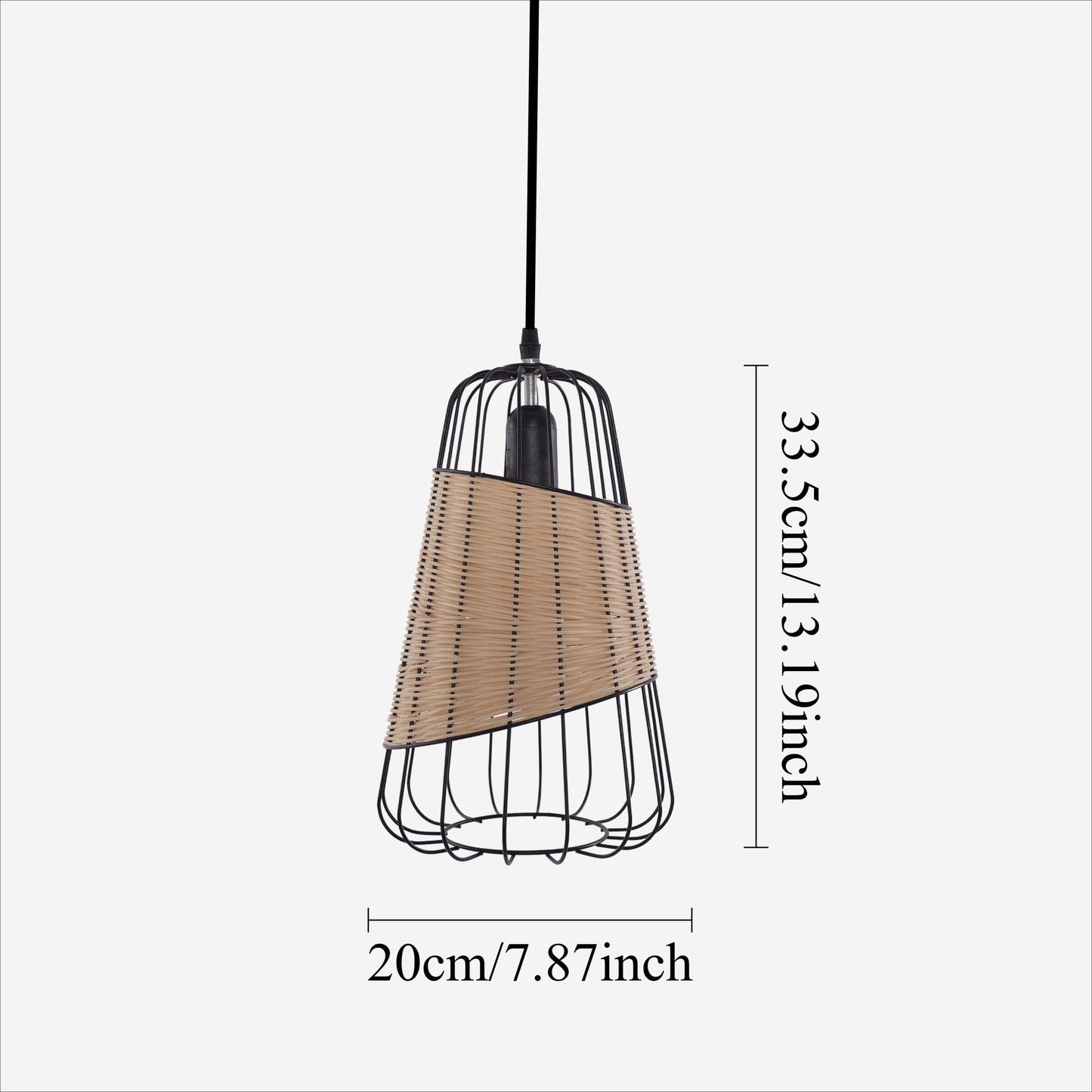 Lightsin Lantern-Inspired Rattan Ceiling Light for Cozy Natural Elegance Lightsin UK 