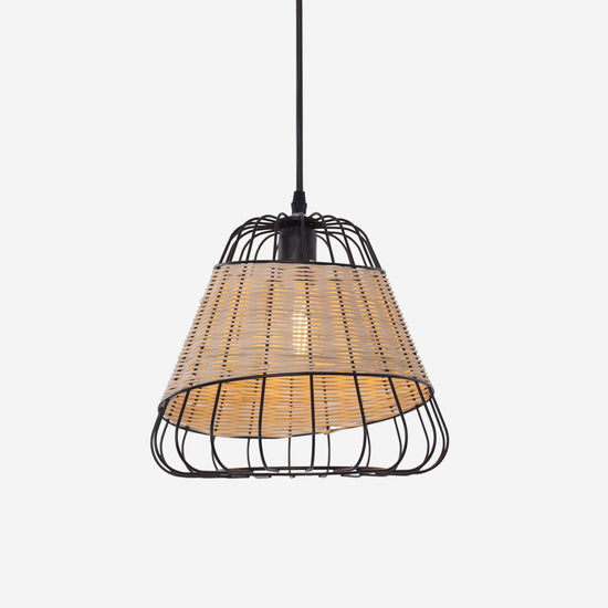 Lightsin Bell-Shaped Rattan Pendant Light for Timeless Rustic Elegance Lightsin UK 