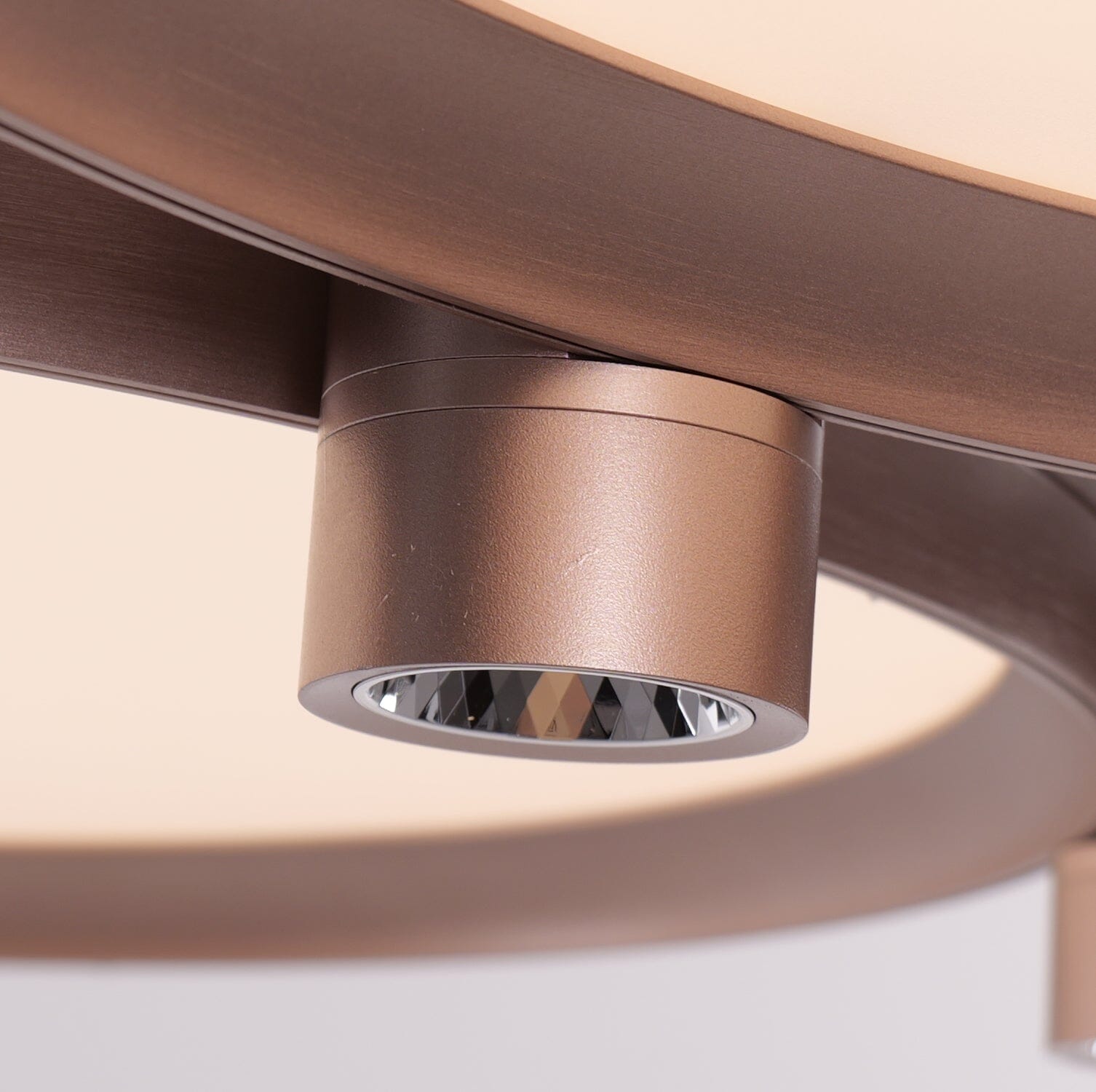 Lightsin Champagne Gold Triple-Ring Stepless Dimming Pendant Light Lightsin UK 