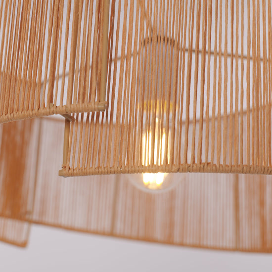 Twist Handwoven Paper Rope Pendant Light for Cozy Living Spaces Lightsin UK 