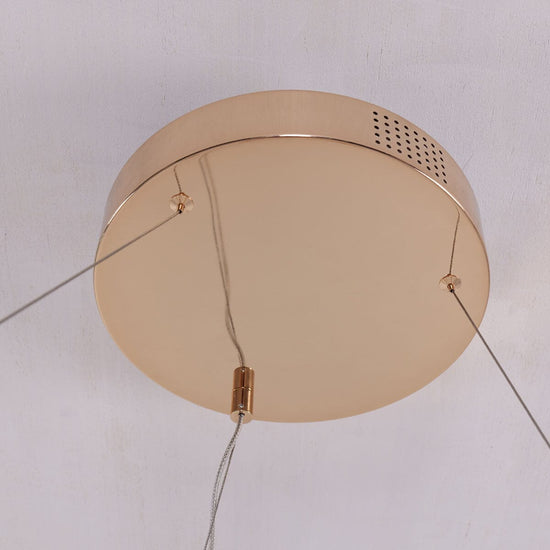 Lightsin Elegant Gold Crystal Swirl Pendant Light Lightsin UK 