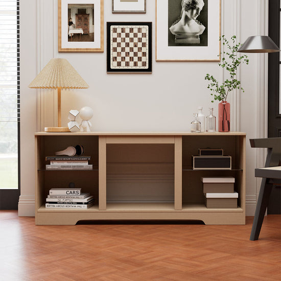 Smallbee Fireplace Cabinet with 18inch Electric Fire | Touchscreen-enabled, remote-controlled, timer-operated