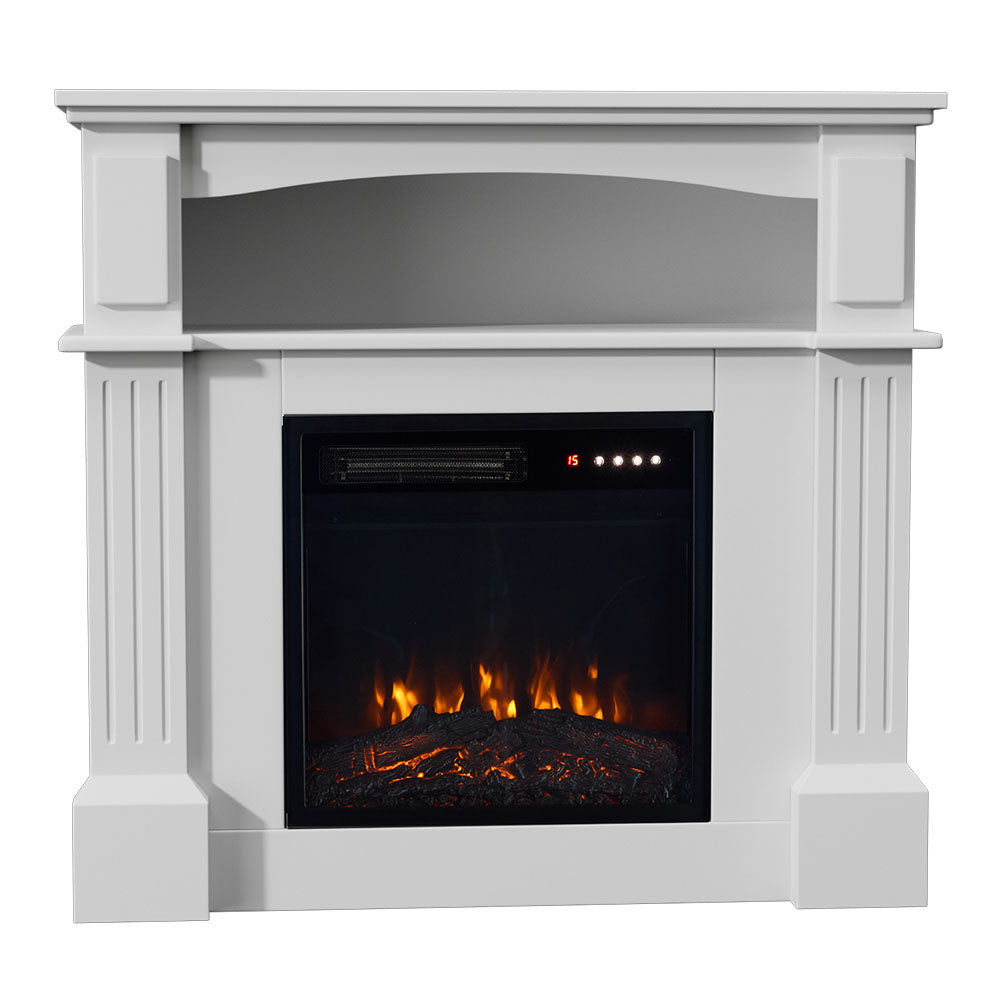 Smallbee Fireplace Cabinet with 18inch Electric Fire | Touchscreen-enabled, remote-controlled, timer-operated