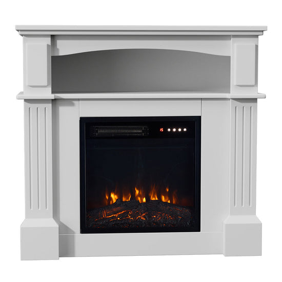 Smallbee Fireplace Cabinet with 18inch Electric Fire | Touchscreen-enabled, remote-controlled, timer-operated