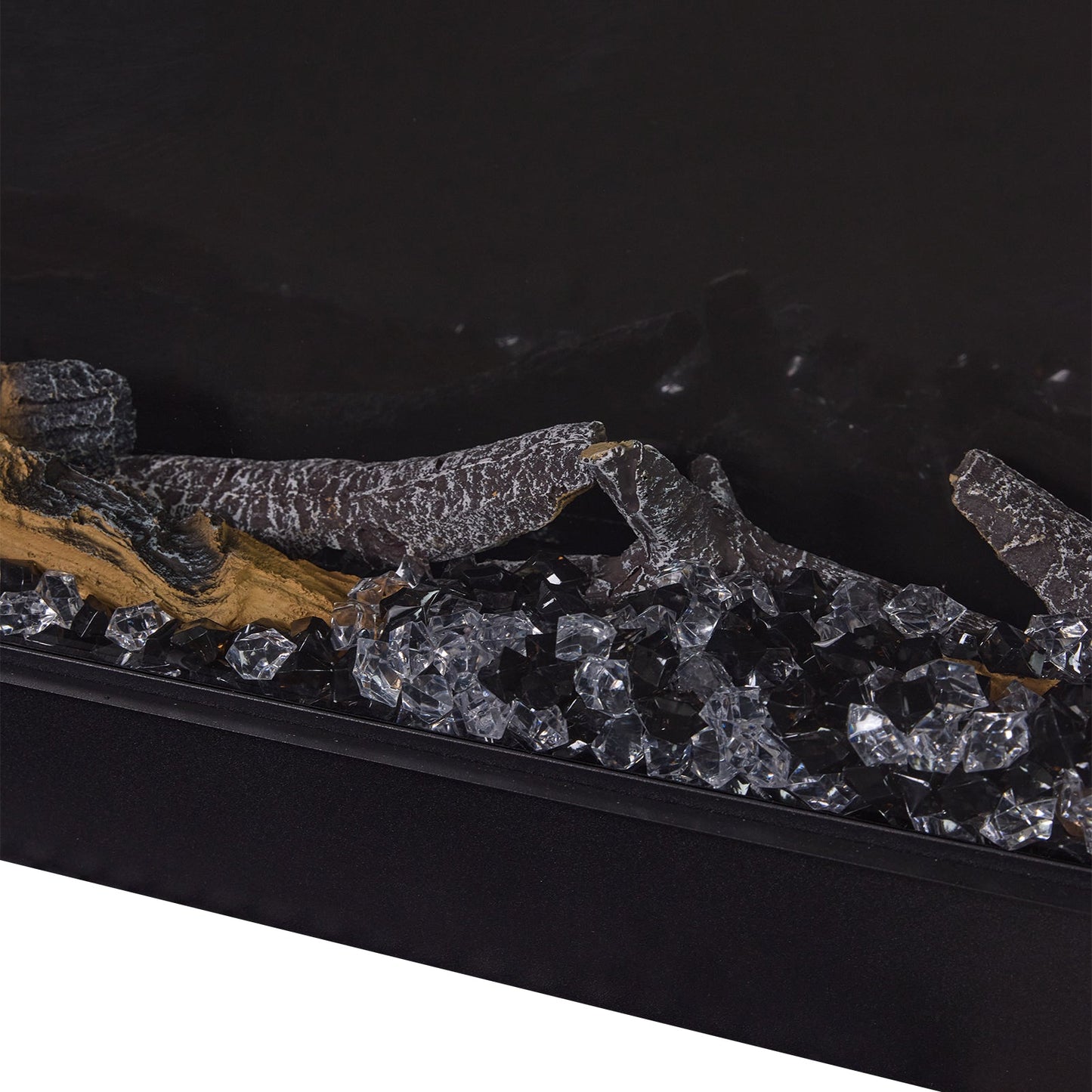 Smallbee 50/60/70/80inch 3-sided Electric Fireplace with Adjustable Color, Temperature and Timing, Controlled by APP