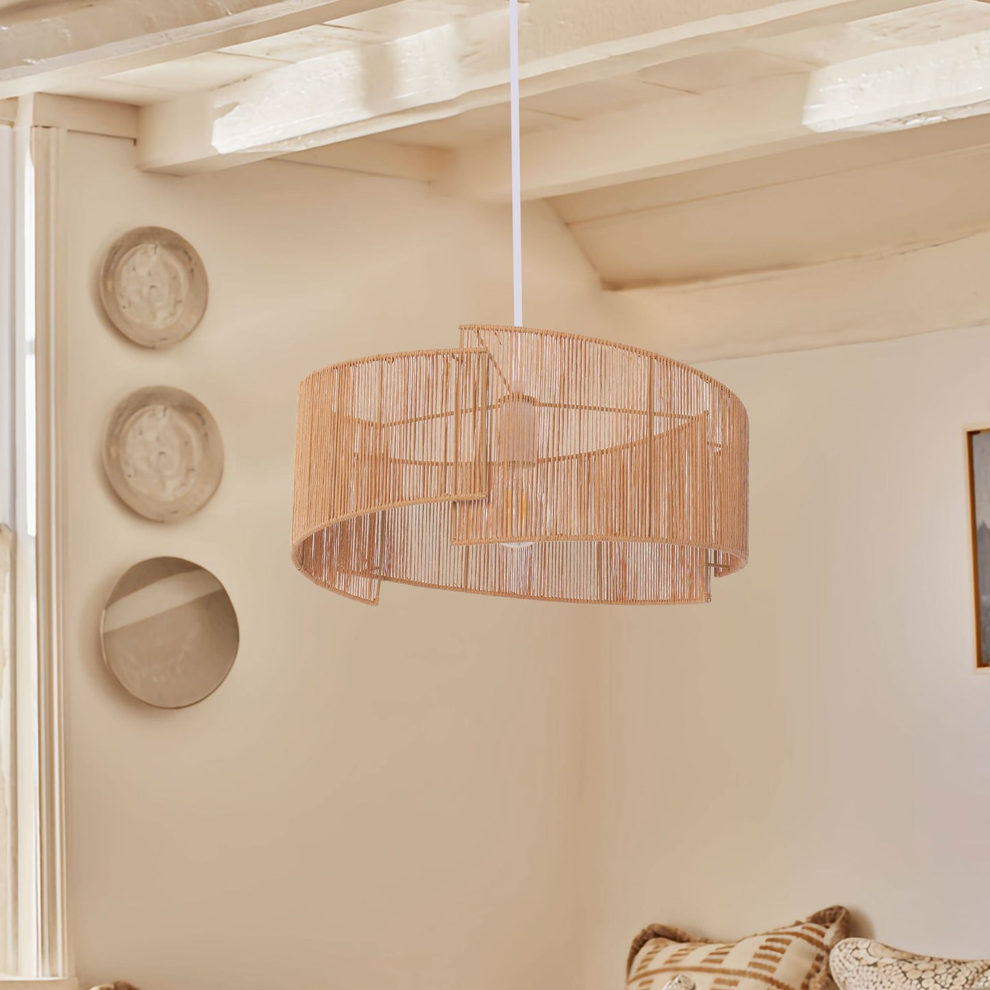Lightsin Twist and Flow Woven Pendant Light for Serene Living Spaces Lightsin UK 