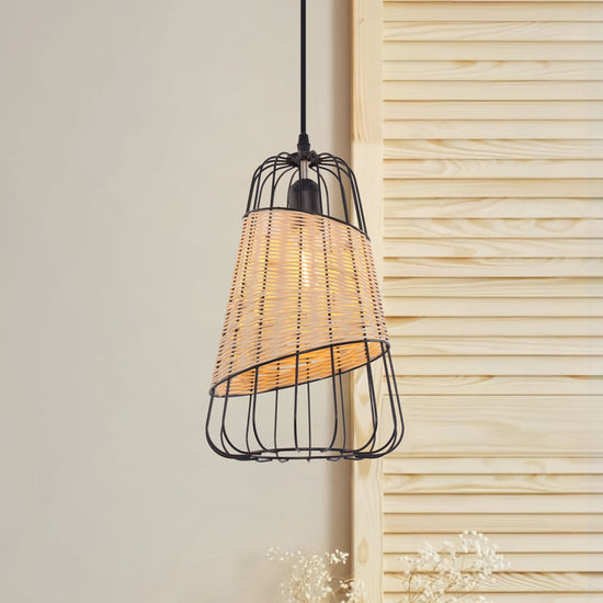Lightsin Lantern-Inspired Rattan Ceiling Light for Cozy Natural Elegance Lightsin UK 