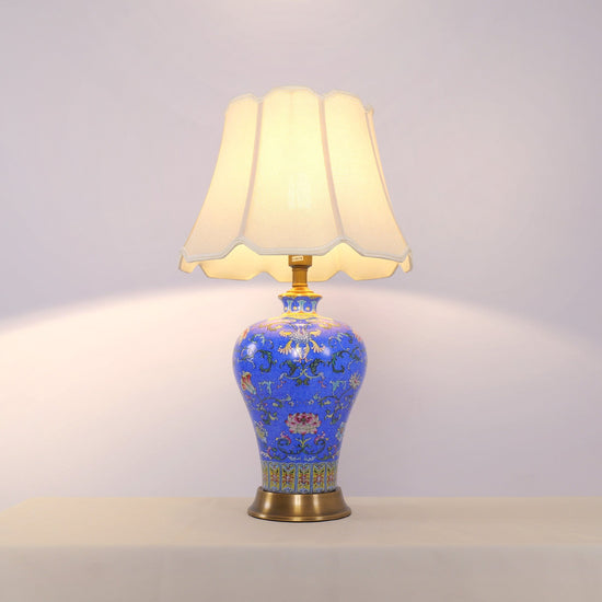 Lightsin Elegant Handcrafted Ceramic Table Lamp Collection with Floral Design Lightsin UK 