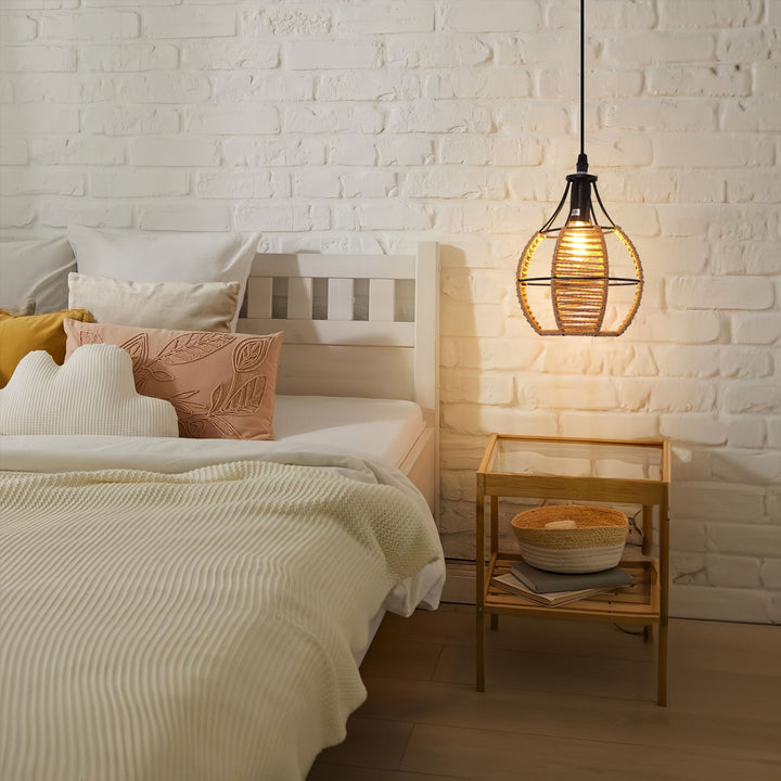 Lightsin Woven Paper Rope Pendant Light for Cozy Elegance and Timeless Charm Lightsin UK 